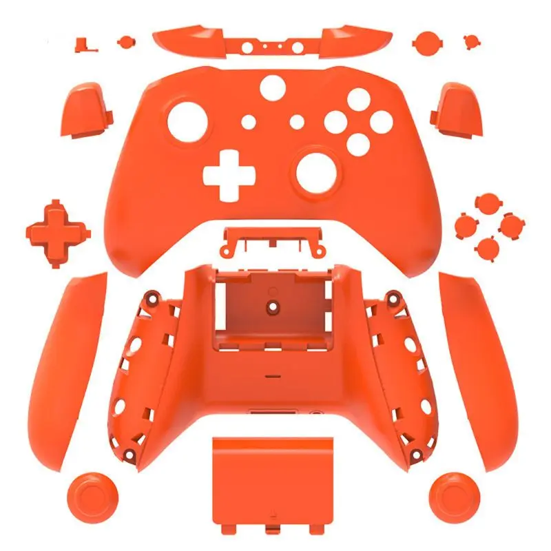Оранжевый Чехол для Xbox One Slim Замена Полный корпус и кнопки Mod Kit матовый чехол - Цвет: Оранжевый