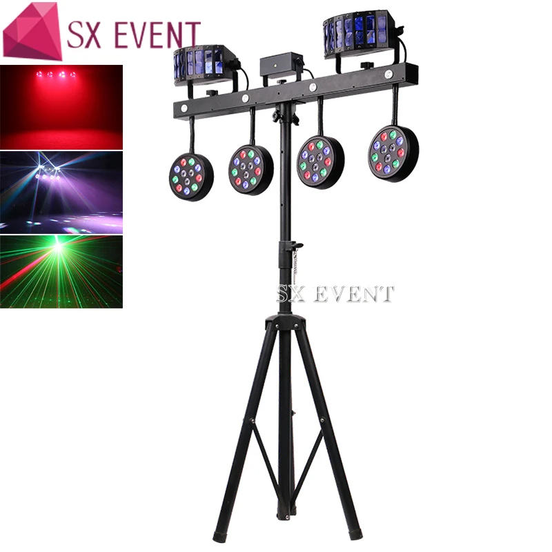 Мобильный dj led сценическое dj освещение luces Дискотека диско бар осветительное оборудование