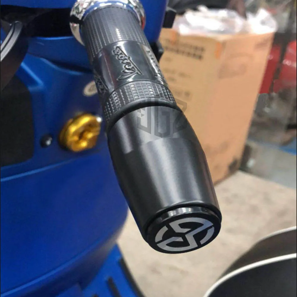 Motorcycle-CNC-Hand-Grips-Handle-Bar-End-Cap-Plugs-Slider-for-VESPA-GTS-Sprint-Primavera-LT