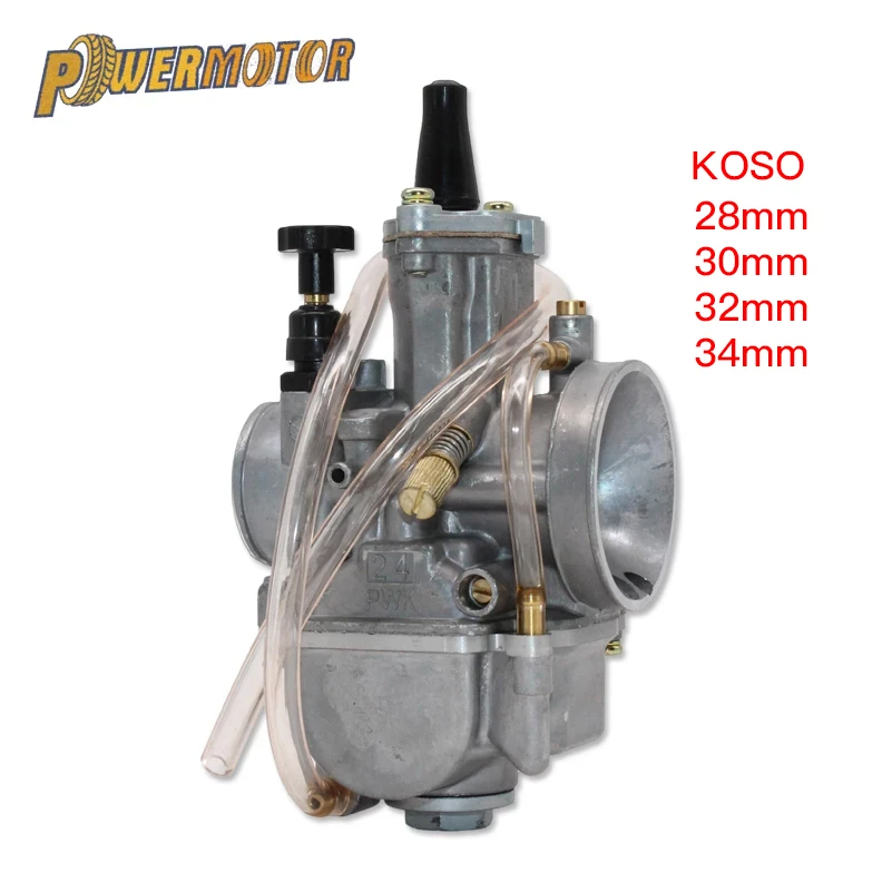 Universal Motorcycle Carburetor KOSO 28 30 32 34mm With Power Jet For 125cc 250cc Racing Moto Pit bike Dirt bike