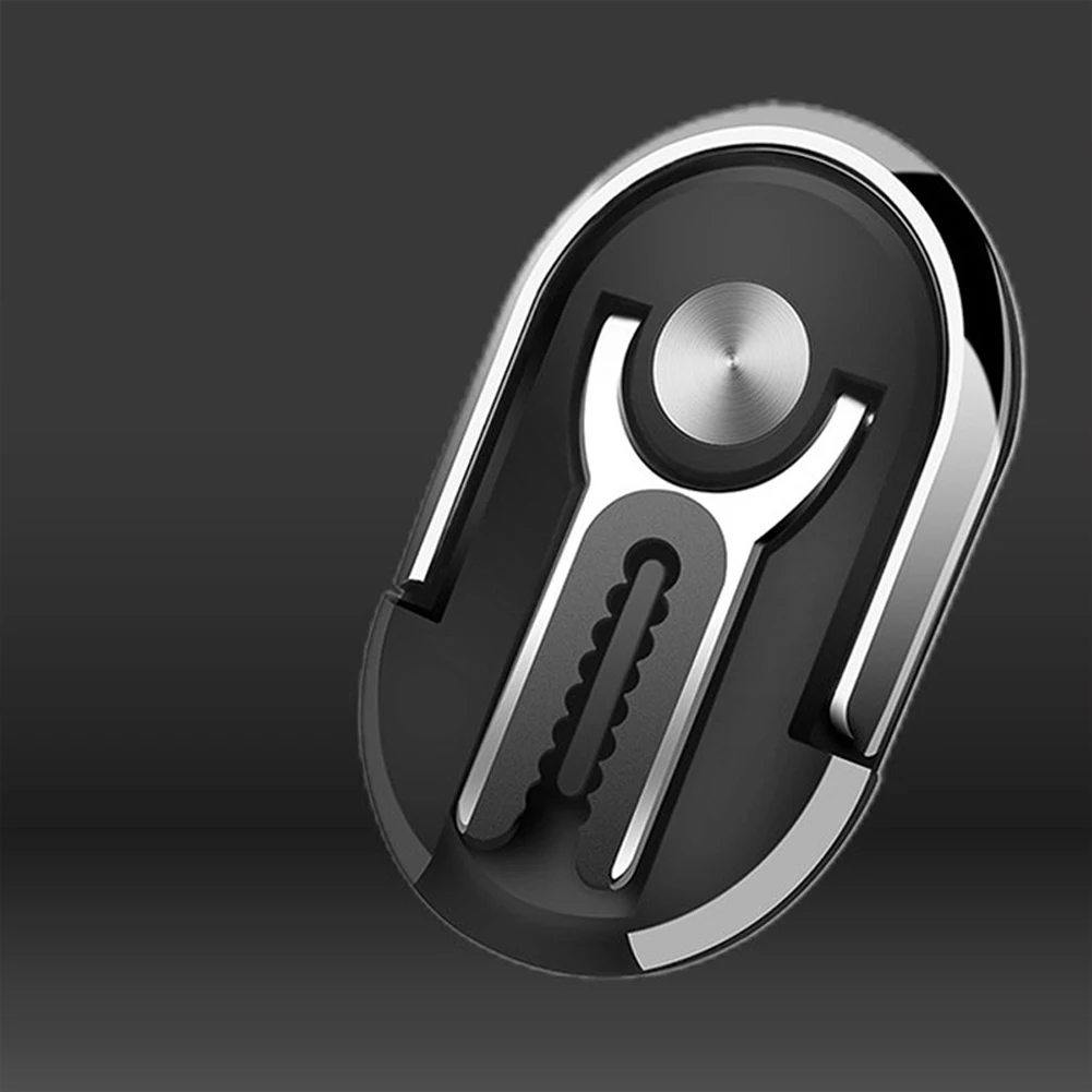 Black color Кольцо на палец для телефона, автомобильное крепление для iPhone 11 Pro Max 8, samsung Galaxy Note 10 Plus, вентиляционное отверстие, вращение на 360, крепкий адсорбционный держатель - Цвет: Black color