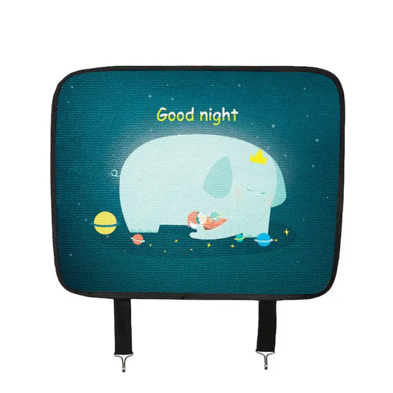 44x34 см заднее сиденье автомобиля мультфильм Kick Pad протектор чехол из искусственной кожи водонепроницаемый ребенок Kick анти грязная защита коврик для автомобиля Стайлинг - Название цвета: Красный