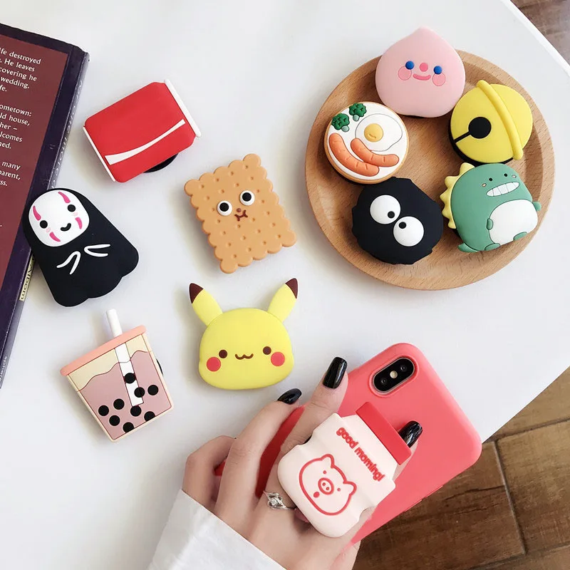 

Cute Dinosaur Folding stand For Mobile phone Holder for iPhone 11 Xs max for Samsung For Huawei Phone Case Funny Grip Kichstand