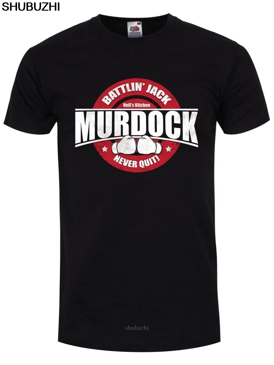 Battlin Jack Murdoch футболка Inspir par Daredevil Homme Noir футболка бренд shubuzhi мужской топ с коротким рукавом мужские футболки sbz8502