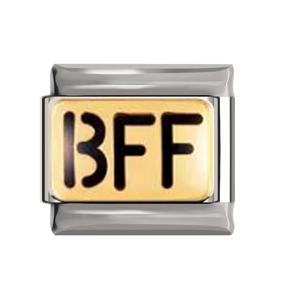 Hapiship ромашка лодка соска единорог Радуга BFF сердце кулон с изображением петуха подходит 9 мм браслет из нержавеющей стали звенья ювелирные изделия DJ194 - Окраска металла: I