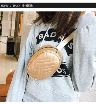 

Hot Sale Bags Women Pack Waist Bag Women Round Belt Bag Luxury Brand Leather Chest Handbag Crossbody Shoulder Bag Purse