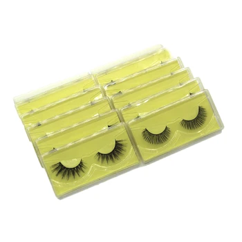 

Damepapil Wholesale Natural Long 10/20/30/50/100 Pairs Faux Mink Lashes Thick Hand Made Fluffy Full Strip Mink Lashes For Makeup