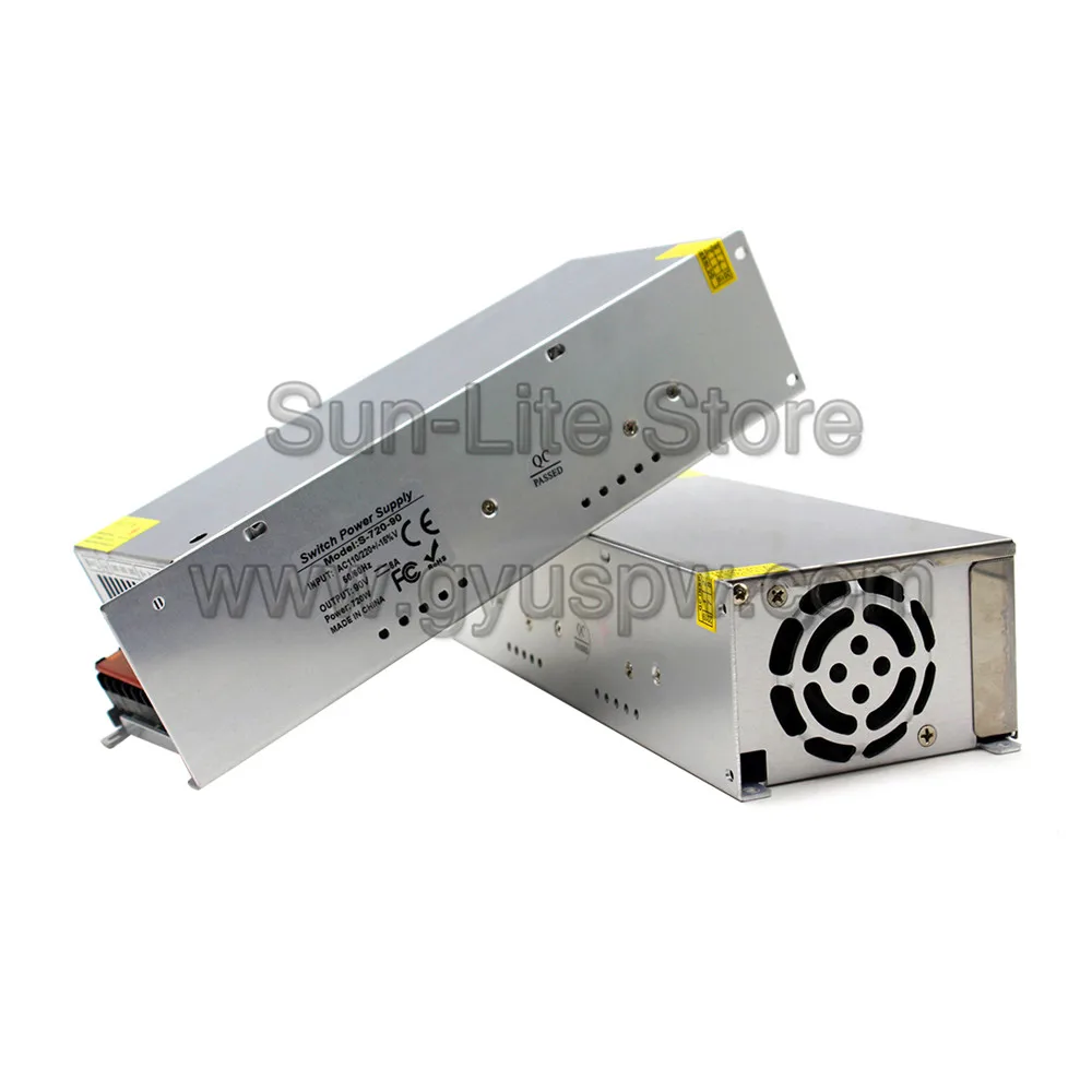 Импульсный источник питания DC90V 8A 720 Вт AC110V 220 В к DC 90 в адаптер питания для ЧПУ промышленный шаговый двигатель