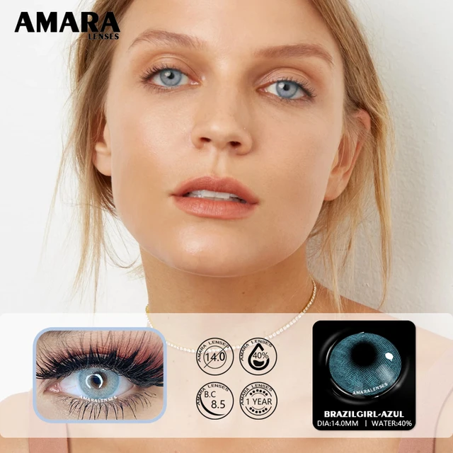 New Arrival 1Pair AURORA Color Cosmetic Contact Lenses Colored Lenses for Eyes 4