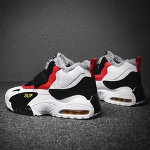 Мужская баскетбольная обувь унисекс; спортивная обувь с воздушной подушкой; кроссовки высокого качества; зимние плюшевые кроссовки; Мужская обувь; пара кроссовок для женщин