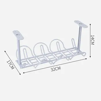 

Under Desk Cable Management Rack Organizer Storage Holder Wall Mounted Basket