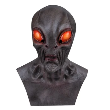 

Aliens Latex Headgear Halloween Masquerade Costume Party Face Head Cover BJStore