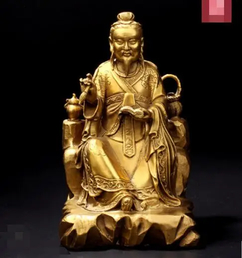 Brass Pharmaceutical King Sun Simiao's Bronze Statue of Sun Simiao