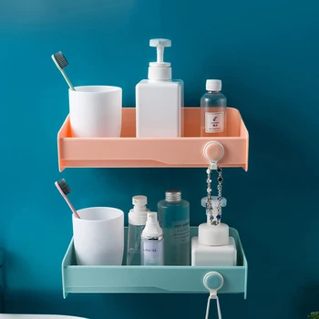 

2020 Hot Bathroom Shelves Shampoo Holder Kitchen Storage Rack Mess Shower Organizer Wall Holder Space Saver Household Items