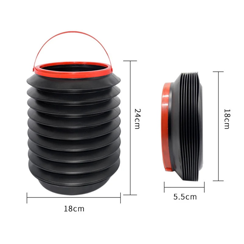 Авто мусорное ведро Автомобильная складная корзина барабанная корзина мусорное ведро 4л многофункциональное выдвижное ведро автомобильные аксессуары