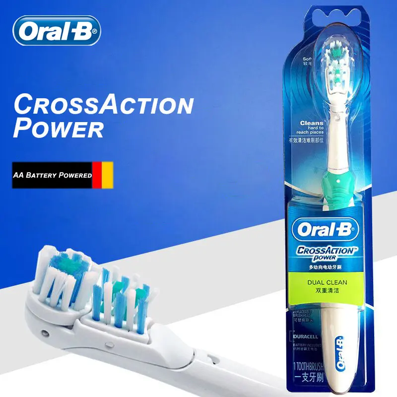 Oral B Electric Toothbrush Cross Action Dual Rotation & Vibration AA Battery Powered 7200s Replaceable Tooth Brush Head Oral B Electric Toothbrush Cross Action Dual Rotation & Vibration AA Battery Powered 7200s Replaceable Tooth Brush Head