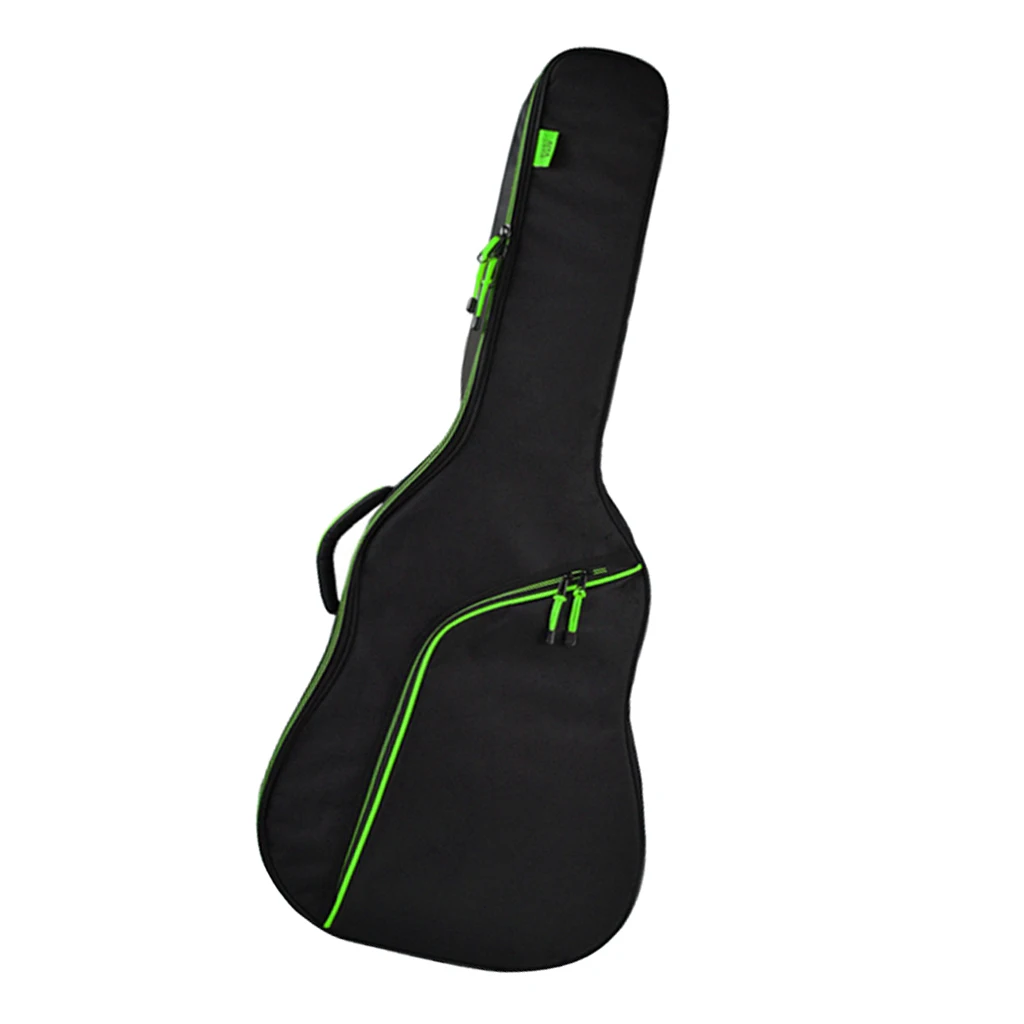 Модный мягкий чехол для гитары, сумка для музыкального инструмента, рюкзак для 39 дюймов, акустическая гитара, два цвета - Цвет: Зеленый