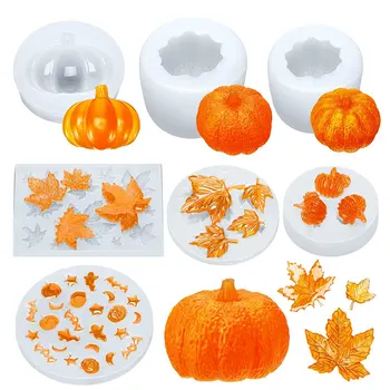 

7pcs Halloween Thanksgiving Cookies Molds Fondant Cake Mould Biscuit Plunger Forms Chocolate Cakes Decorating DIY Baking Tools