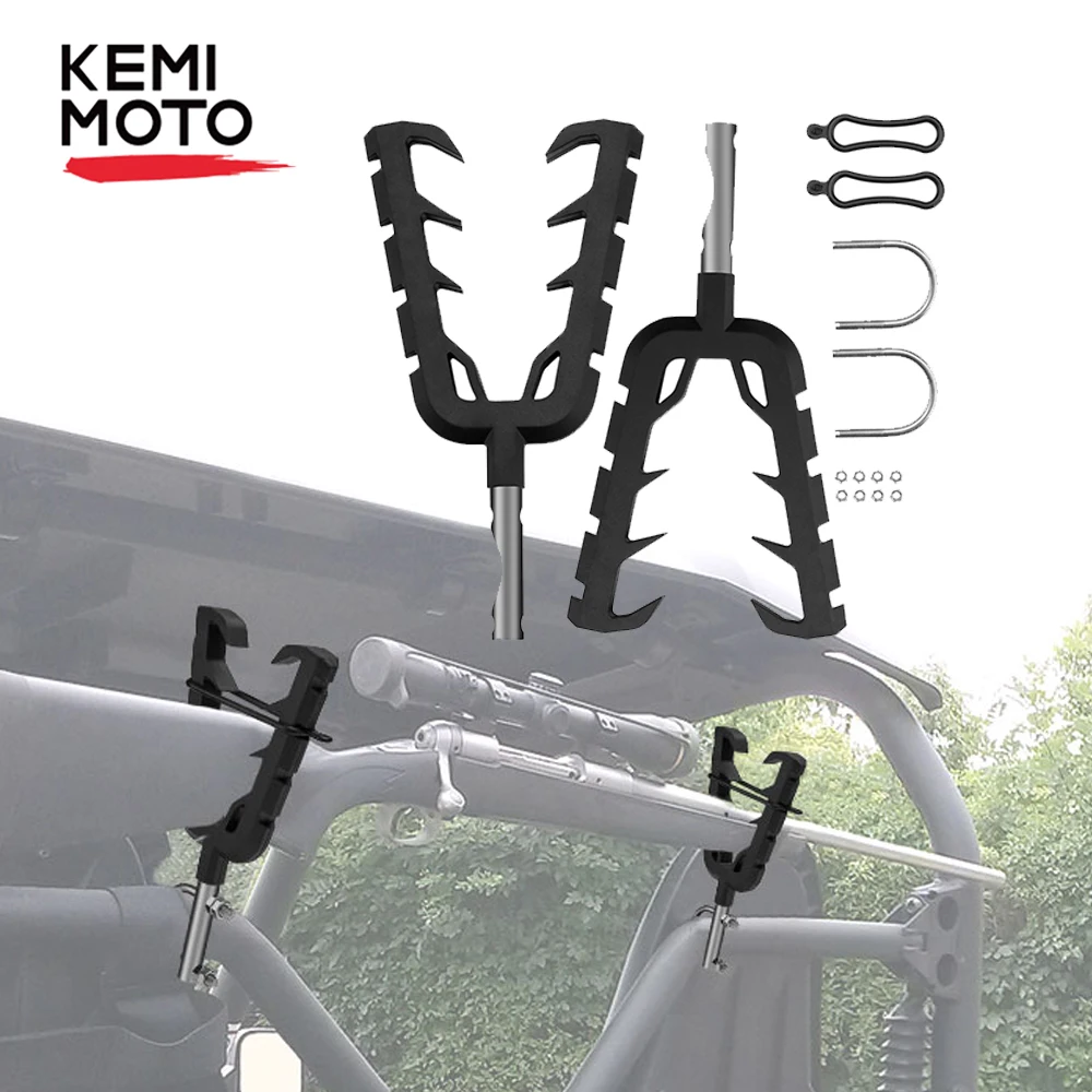 ATV UTV Quad Bike Single Handle Bar Gun Rack Bow Utility Rack Holder Motorbike for Polaris Golf Car Golf Cart Motorcross
