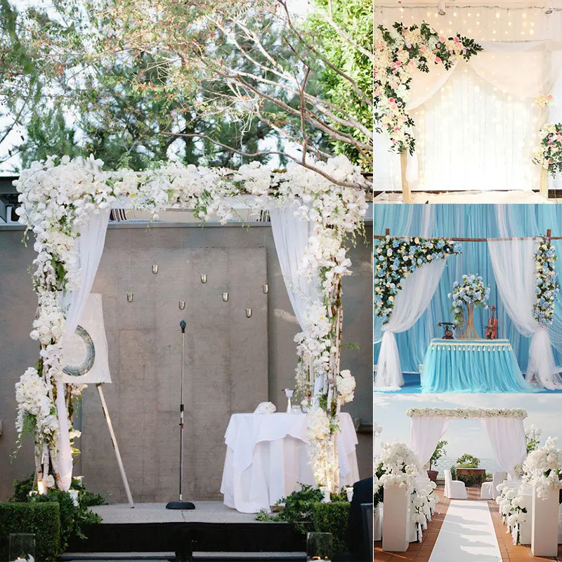 10m 48/72cm Yarn Tulle Roll Organza Ribbon Tulle Table Skirt Fabric For Kid Birthday Party Baby Shower Rustic Wedding Decoration