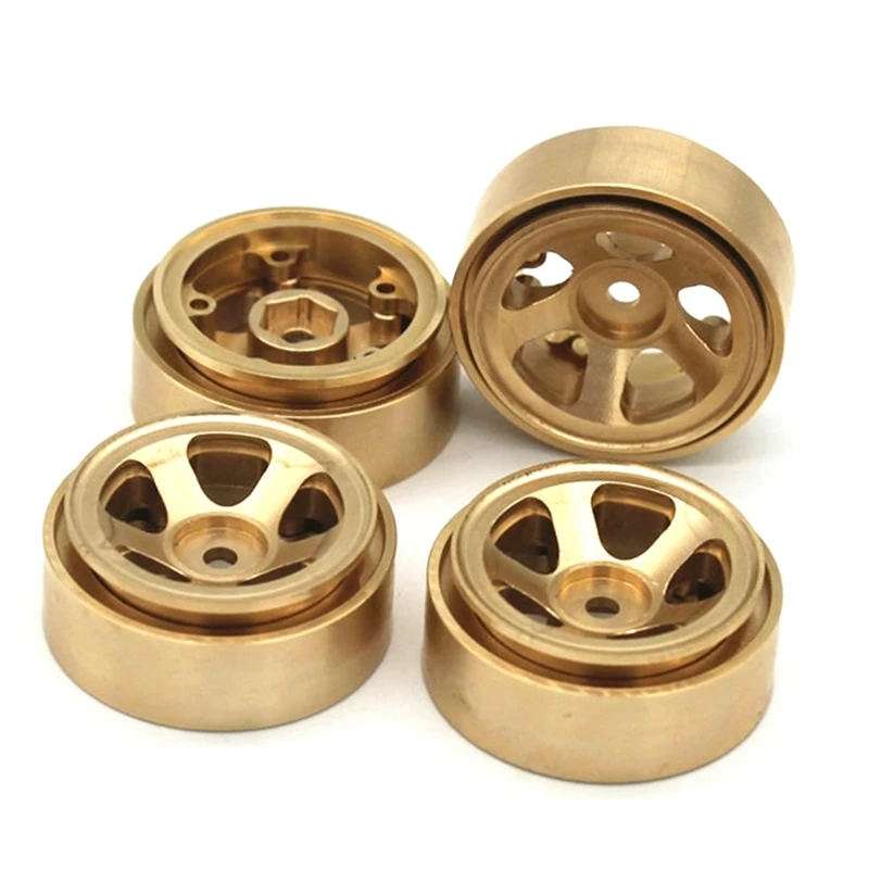 4PCS Brass Beadlock Wheel Rim Hub Counterweight for 1/18 Scale FMS Toyota Fj Cruiser Land RC Car Upgrade Parts | Игрушки и хобби