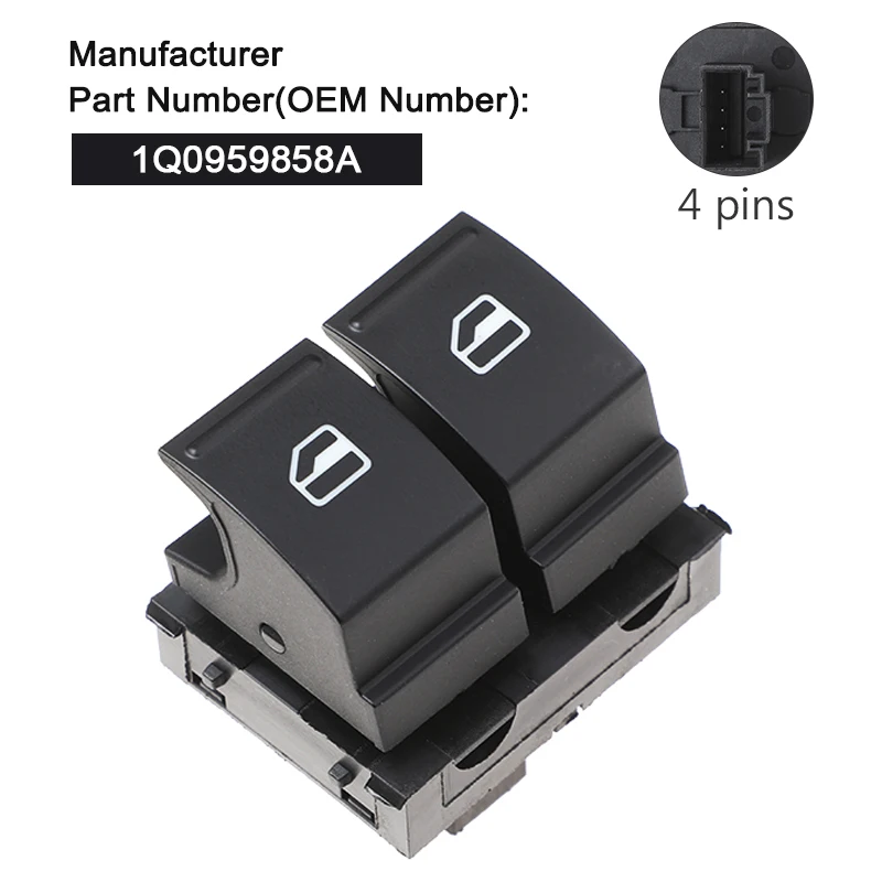 YAOPEI 1Q0959858A задний Электрический переключатель управления окном для VW EOS 2006-2010 Cabrio |