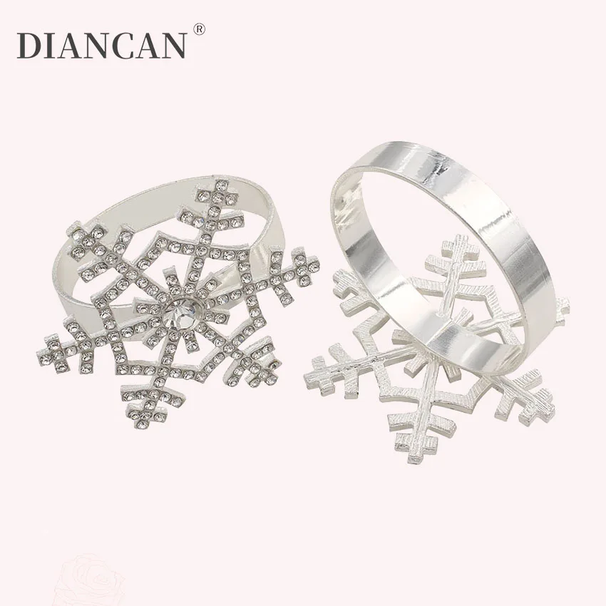 Christmas Napkin Rings For Table Banquet Snowflake Napkin Holder Wedding Party Decorative Christmas Decorations For Home 1 Christmas Napkin Rings For Table Banquet Snowflake Napkin Holder Wedding Party Decorative Christmas Decorations For Home 4