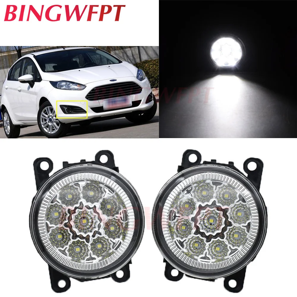 2pcs/lot High quality Car Front Bumper LED fog Lights for Focus Fusion MK2 MK3 Transit Fiesta Tourneo 2001-2015 Halogen Lamps | Автомобили