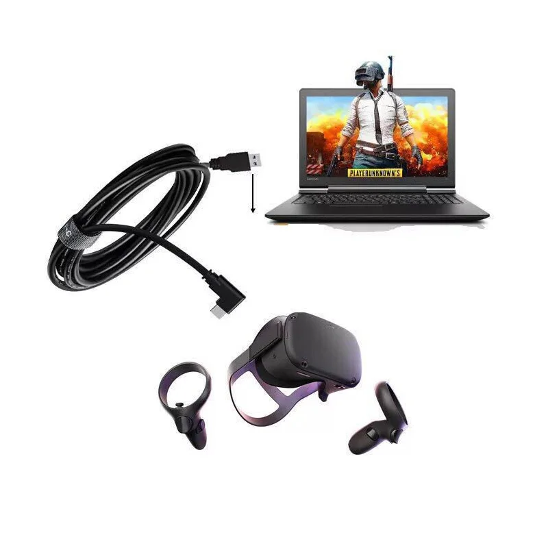 6M/5M Oculus Quest 1 Data Line Charging Cable For Oculus Quest 2 Link VR Data Transfer Cable USB-A Type-C VR Headset Accessories