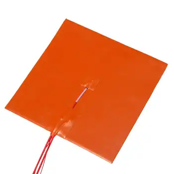 

Hot 200W 12V AC 20x20cm Flexible Waterproof Silicon Heater Pad Wire Electric Heating Pads For 3D Printer Part Heated Bed Heating