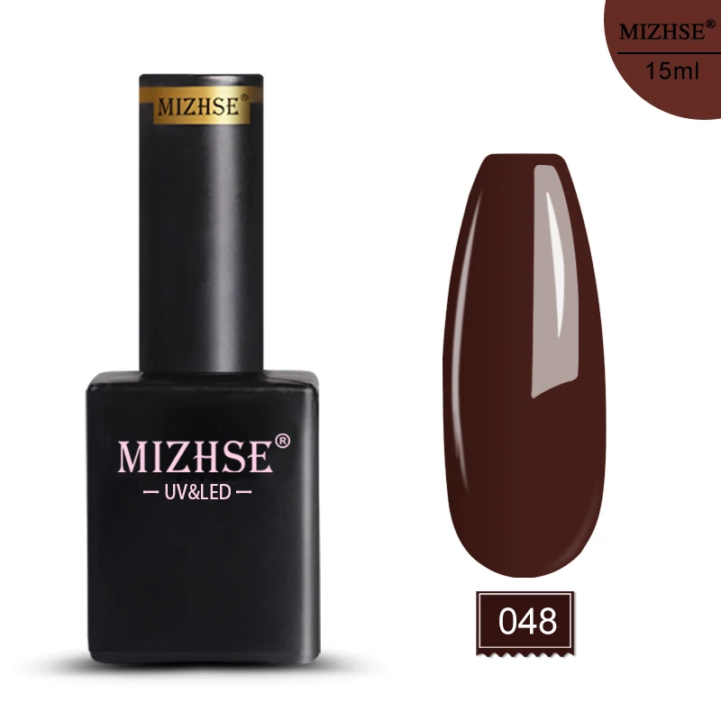 E048 MIZHSE 15 мл 72 цвета Гель-лак для ногтей гибридные Лаки УФ светодиодный все для маникюра замочить от длительного Блестящий Гель-лак для ногтей - Цвет: E048