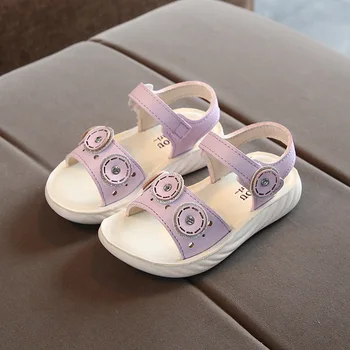 

2020 summer fashion children's soft bottom baby shoes girls sandals children princess beach shoes