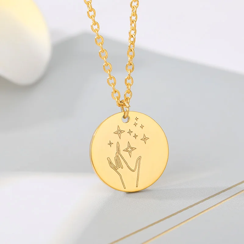 Ожерелье Magic Maker с мистическим символом для женщин и мужчин ожерелье круглой