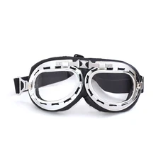 Harley Goggles для верховой езды, альпинизма, защитные очки, ветроустойчивые, водонепроницаемые, черная оправа, черные, ретро очки пилота, факт