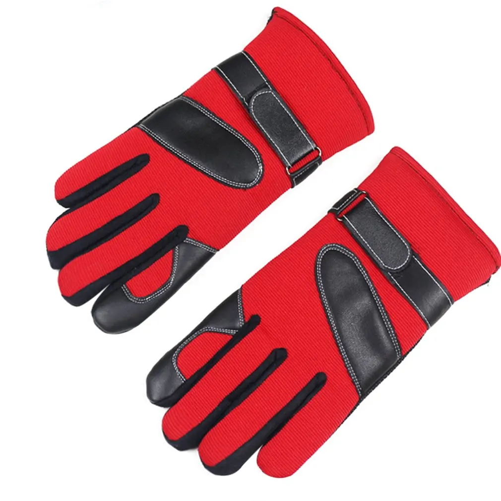 

Men Winter Riding Gloves Thickened Skiing Gloves Breathable Plus Velvet Motorcycle Gloves Screen Touch Touchable Protector Glove