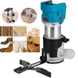 A máquina de corte recarregável sem escova sem fio azul do aro do aparador bonde de 6.35mm é apropriada para a bateria de makita 18v