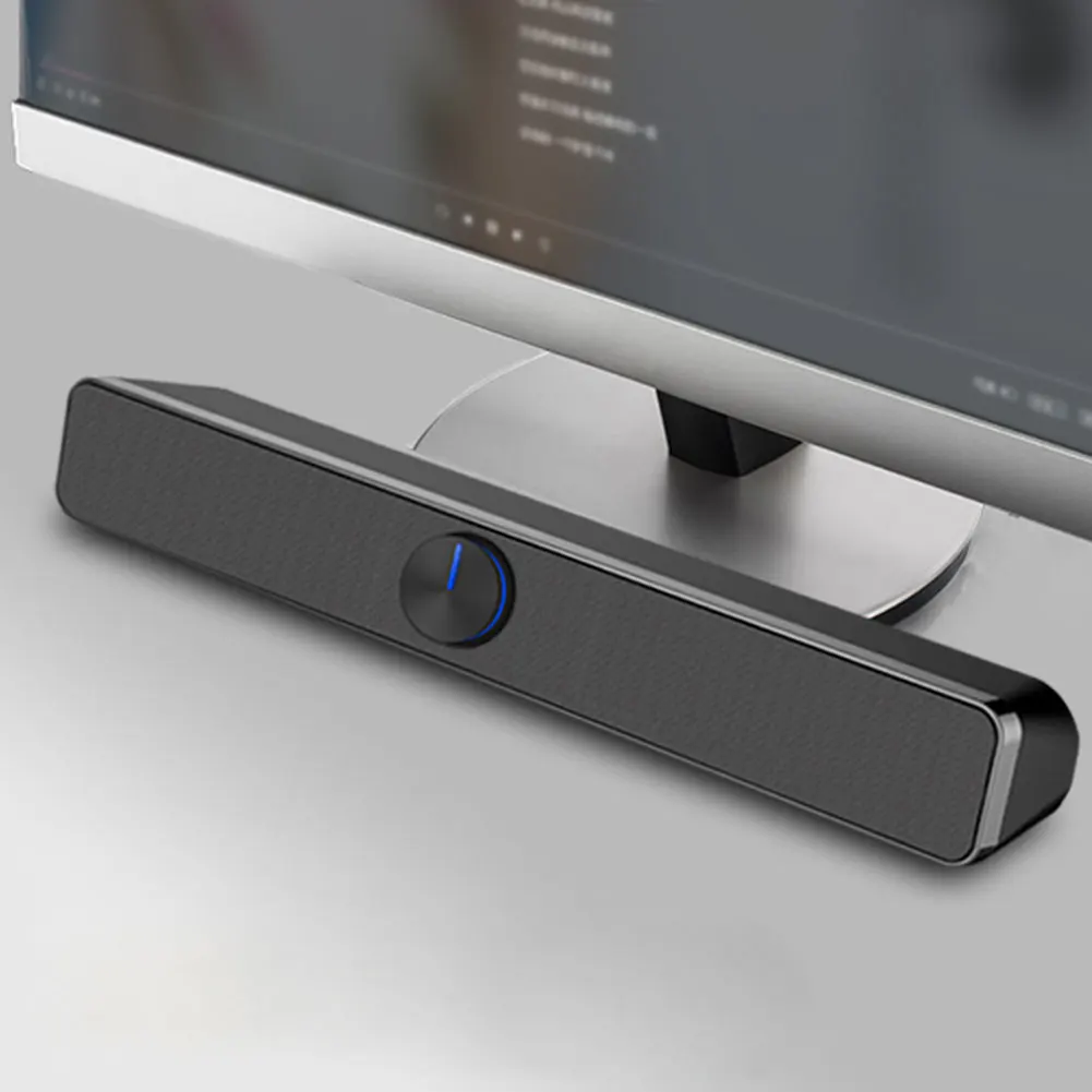 Theater Lightweight Portable Stereo Mini Speaker HIFI USB Wired Desktop TV Lossless Plastic Sound Bar Home