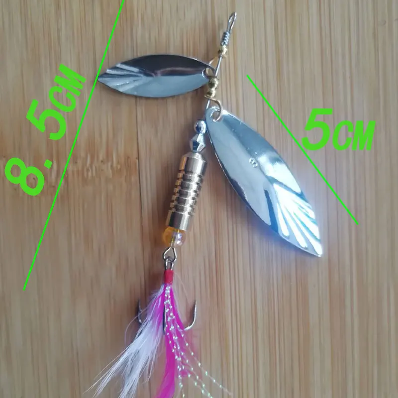 Lure Rotating Sequin Suit 7 Grams 10 Grams 4 of Assembly Lure Box Hand-cranking PCs Lure Sequin