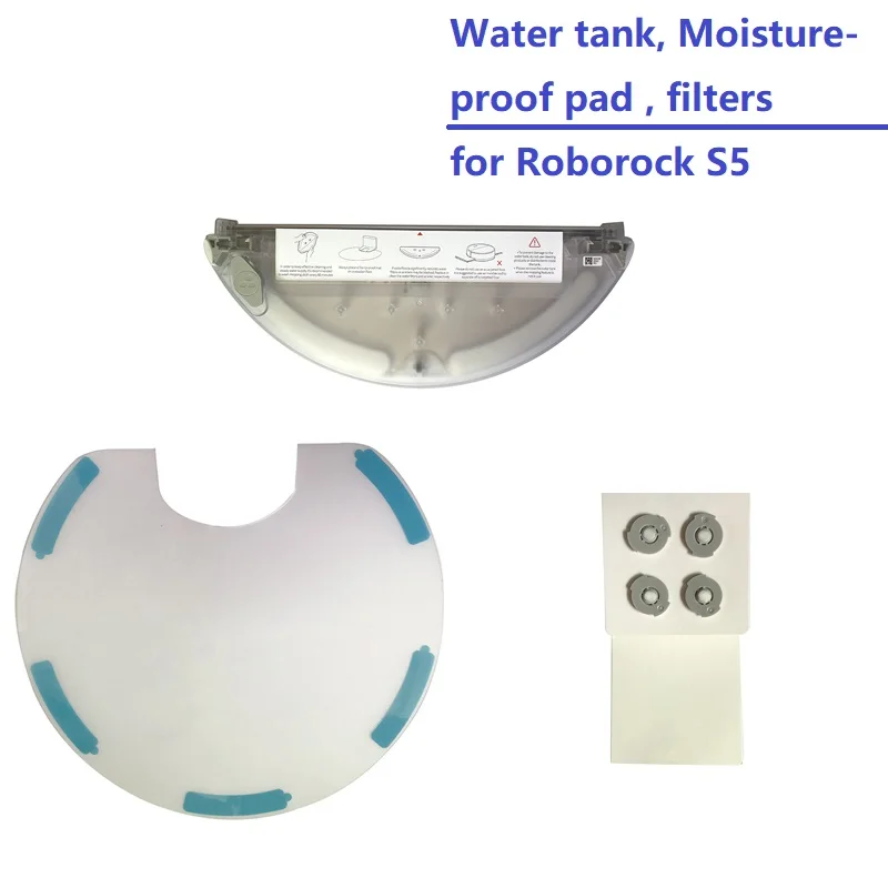 Original Water Tank With Mop Moisture Proof Pad Filters For Roborock