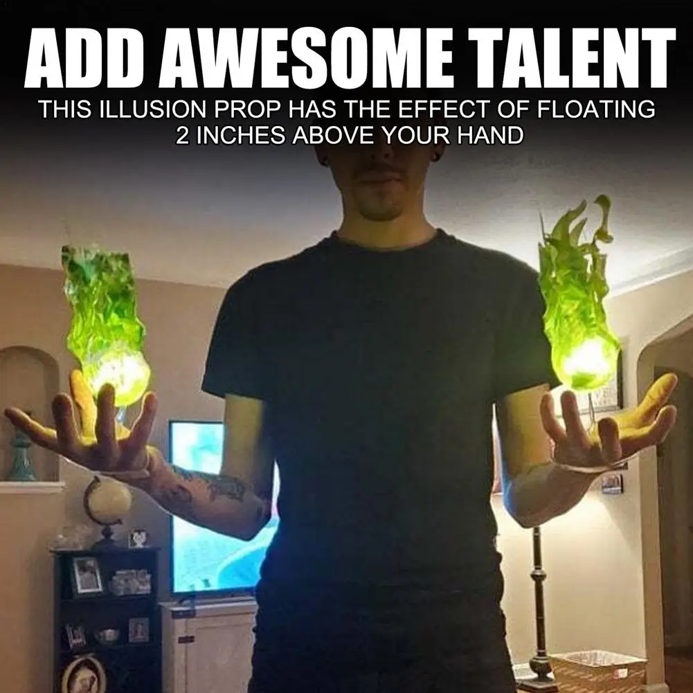 Halloween Floating Fireball Party Prop Creativo Palla Di Fiamma Sospesa Halloween Cosplay Prop Decorazione Del Giardino Decorazione Portatile