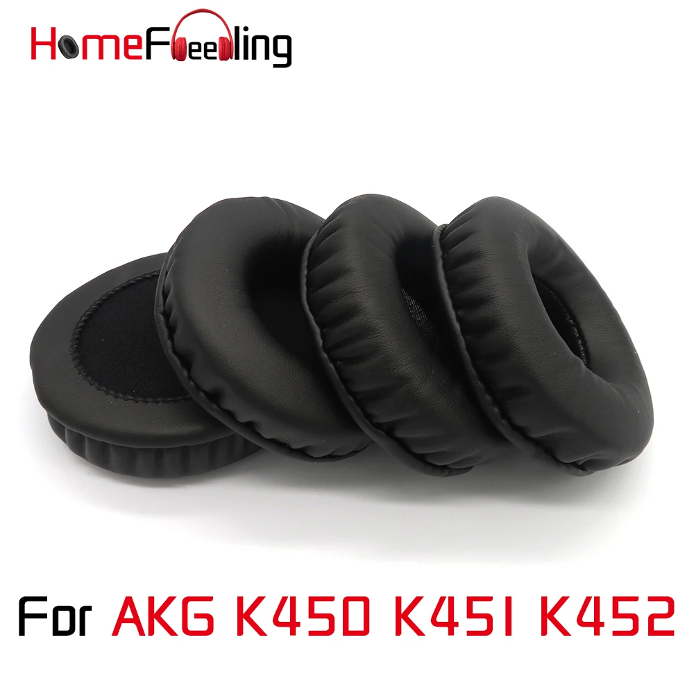 

Homefeeling Ear Pads For AKG K450 K451 K452 Earpads Round Universal Leahter Repalcement Parts Ear Cushions