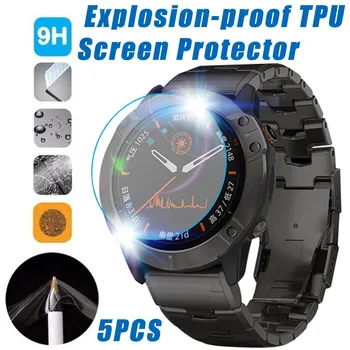 

1/3/5Pack HD Full Clear Screen Protector for Garmin FENIX 6X Pro Solar Watch Tempered Glass Cover Screen Protective Film