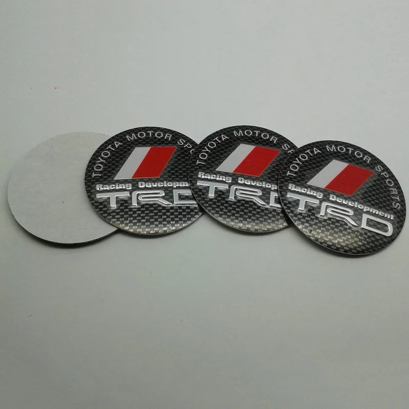 

4pcs 56.5mm Car Wheel Center Hub Cap Emblem Badge Sticker for Toyota TRD RACING Corolla rav4 Camry Yaris Car Accessories