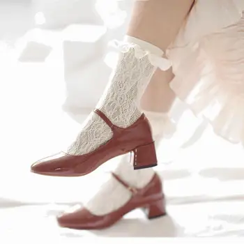 

wholesale spring autumn women causal beautiful ankle socks girls lolita white lace fishnet tube socks mesh