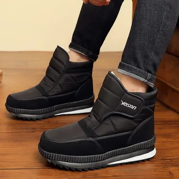 

Whoholl Brand Men Boots High Quality Keep Warm Men Snow Boots Couple Cheap Winter Shoes Waterproof Shoes Outdoor Men Sneakers