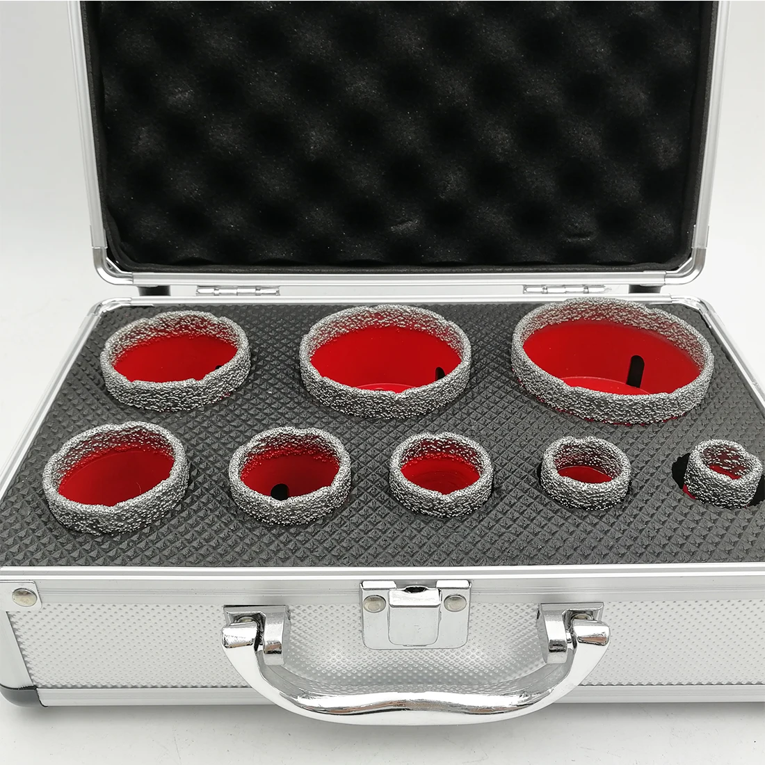 SHDIATOOL 1set M14 Vacuum Brazed Diamond Drill Core Bits With Box Dia 20+25+30+35+40+50+60+68mm Granite Marble Ceramic Hole Saw