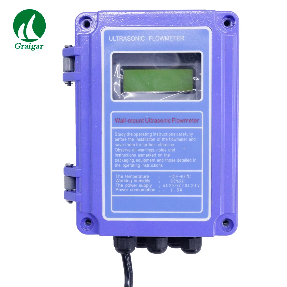 US $485.00 Wall Mounted Ultrasonic Flowmeter MHC3000B Flow Meter With L2 Sensor Measuring Range DN50700mm
