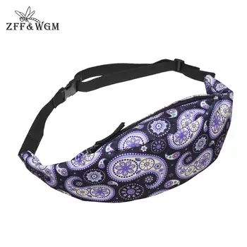 

ZFF&WGm 3D Print Belt Bag Designer Classic Waist Bag For Girls Men Zipper Leather Belt Bag