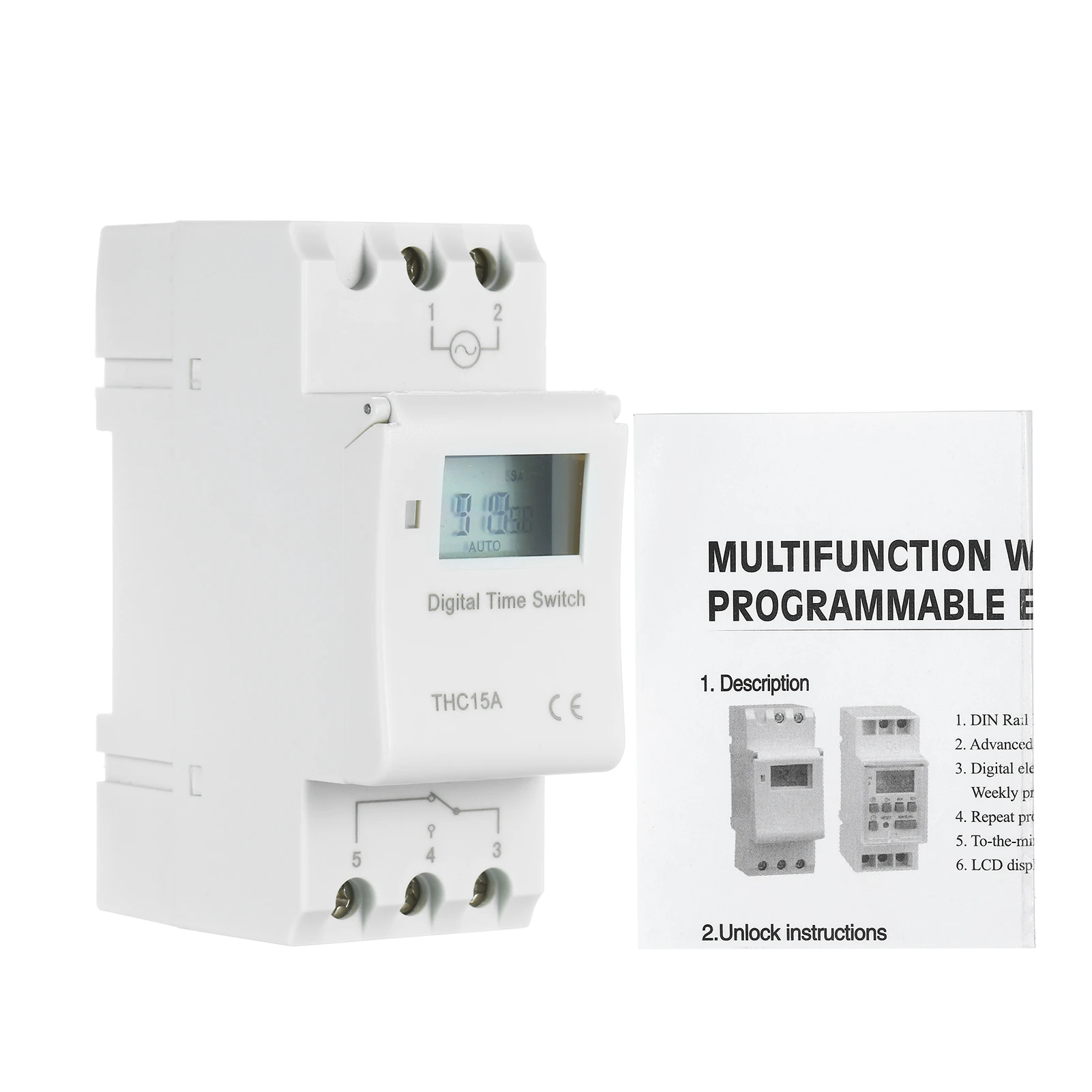 Electronic AC 220-240V Digital LCD DIN Programmable Weekly Rail Timer Time Relay Electronic AC 220-240V Digital LCD DIN Programmable Weekly Rail Timer Time Relay