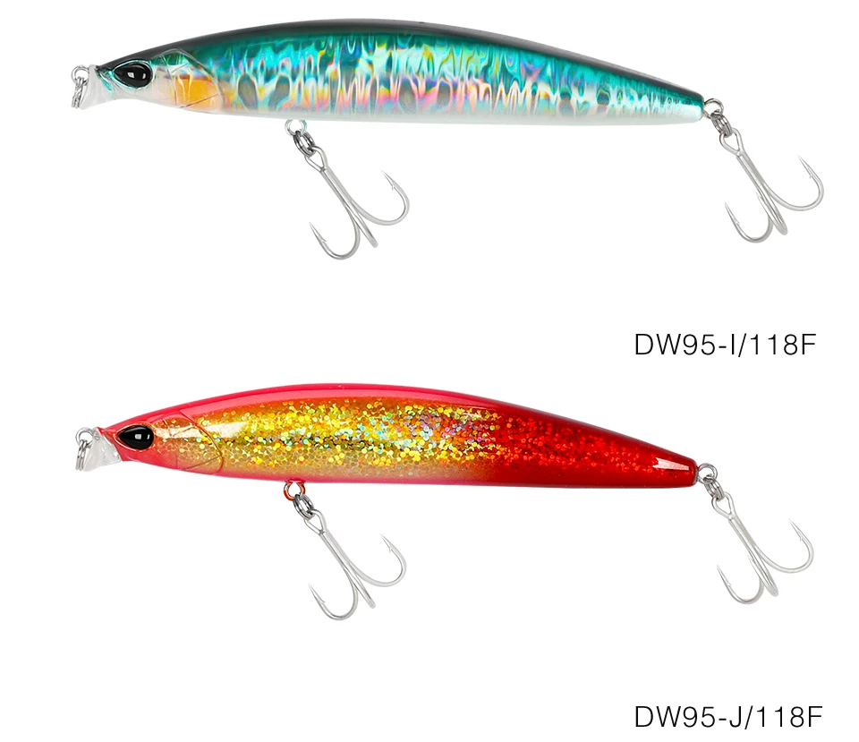 TSURINOYA 118mm 19g 0-30cm Flacher Bereich Schwimmender Angelköder DW95 118F Küstenseebarsch Elritze Meeresangeln Künstlicher harter Köder – Detail 18